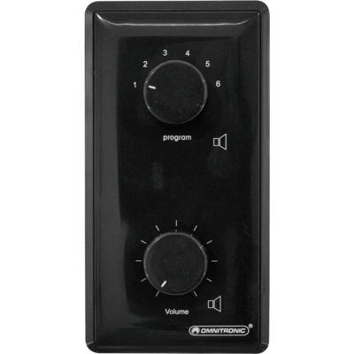 Omnitronic 80711088 Inbouw (in muur of meubel) PA-programmakiezer Zwart