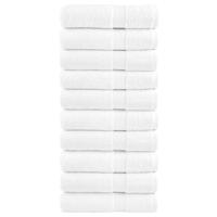 VidaXL Handdoeken solund 10 st 600 g/m² 50x100 cm wiit
