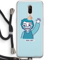 Zwaai: OnePlus 6 Transparant Hoesje met koord