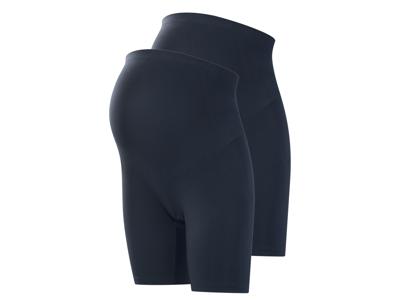 esmara Set van 2 korte zwangerschapsleggings (Marineblauw, XL (48/50))