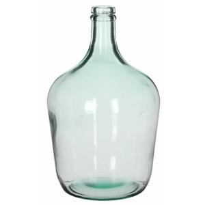 Mica Decorations Fles vaas Diego - 40 x 56 cm - transparant - gerecycled glas - flessenhals