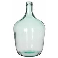 Mica Decorations Fles vaas Diego - 40 x 56 cm - transparant - gerecycled glas - flessenhals