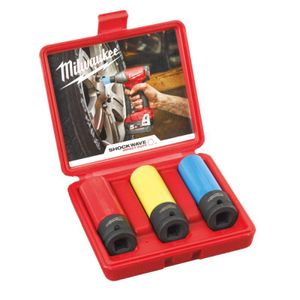 Milwaukee Accessoires Automotive removal set in molded case - 17, 19, 21 mm , plastic sleeve - 4932451568 - 4932451568