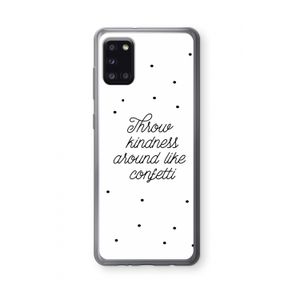 Confetti: Samsung Galaxy A31 Transparant Hoesje
