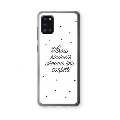 Confetti: Samsung Galaxy A31 Transparant Hoesje