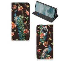 Nokia G10 | G20 | Hoesje maken | Pauw met Bloemen