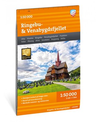 Wandelkaart Turkart Ringebu - Venabygdsfjellet | Noorwegen | Calazo Wandelkaart Turkart Ringebu - Venabygdsfjellet | Noorwegen | Calazo