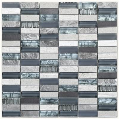Mozaïek tegels Safari Olifant 30x30 - Rechthoek Wandtegels Glas