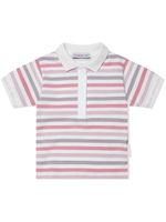 Moncler Enfant polo à rayures - Blanc - thumbnail