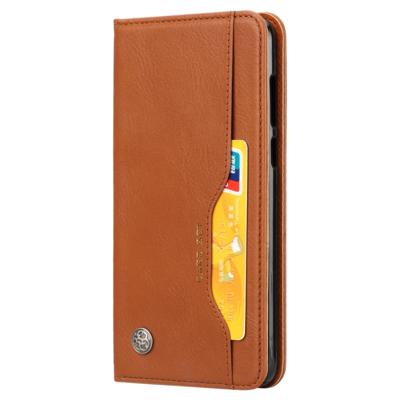 Knead huidtextuur horizontaal Flip lederen case voor Huawei Y9 (2018)/genieten van 8 plus met foto frame & houder & kaartsleuven & portemonnee (bruin