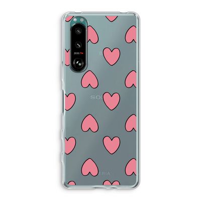 Ondersteboven verliefd: Sony Xperia 5 III Transparant Hoesje