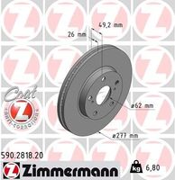 Remschijf Coat Z 590281820