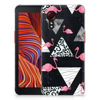 Samsung Galaxy Xcover 5 TPU Hoesje Flamingo Triangle