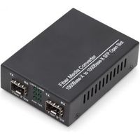 Digitus DN-82133 1000Mbit/s 1550nm Multimode, Single-mode Zwart netwerk media converter