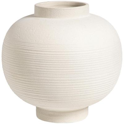 Leen Bakker - Vaas Sophie Off-white - 27,5xØ28,5 Cm - Keramiek - Wit#Crème - H27.5 Cm