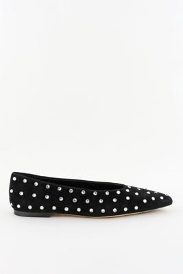 Odare ballerina&apos;s Jane camoscio nero