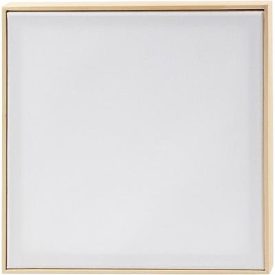 Creativ Company Gespannen canvas met lijst, afm 30x30 cm, 280 gr, wit, 10 stuk/ 1 doos