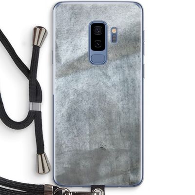 Grey Stone: Samsung Galaxy S9 Plus Transparant Hoesje met koord