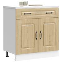 Keuken onderkast Kalmar bewerkt hout sonoma eikenkleurig