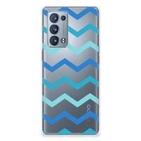 OPPO Reno 6 Pro Plus 5G | TPU bumper | Zigzag Blauw