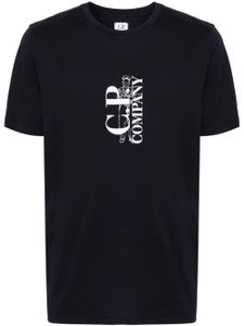 C.P. Company t-shirt en coton à logo imprimé - Bleu