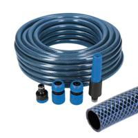 Slangset met accessoires EDM 74099 5/8" 20 mm x 25 m Blauw (25 m)