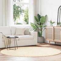 Hoogpolig vloerkleed NAVARRA 200x200 cm polyester crmekleurig
