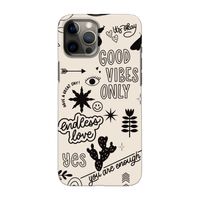 Good vibes: Volledig geprint iPhone 12 Pro Max Hoesje