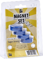 magpaint magneet blauwe kap 37 mm 4 stuks
