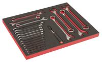 Bahco Foaminlay Fit&Go 3/3 met ringsteeksleutels en magneetzoeker - met lasermarkering - 56-delig - FF1A209LM