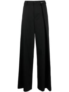 MM6 Maison Margiela pantalon ample à taille haute - Noir