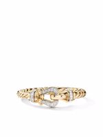 David Yurman bague Petite Buckle en or 18ct sertie de diamants - thumbnail