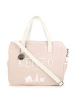 Kenzo Kids sac à langer à logo brodé - Rose - thumbnail