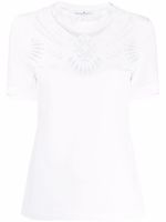 Ermanno Scervino t-shirt à découpes - Blanc