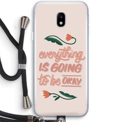 Optimistic flower girl: Samsung Galaxy J3 (2017) Transparant Hoesje met koord
