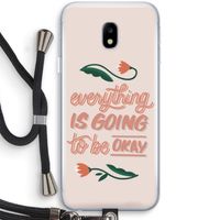 Optimistic flower girl: Samsung Galaxy J3 (2017) Transparant Hoesje met koord