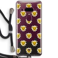 Leeuwenkoppen: HTC U12+ Transparant Hoesje met koord