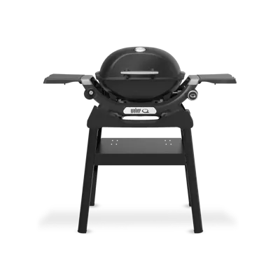 Weber Q 1200N Gas BBQ met stand Barbecue Q1200N Werkblad Zwart Onderstel Black Frame