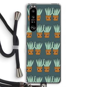 Sansevieria: Sony Xperia 1 III Transparant Hoesje met koord