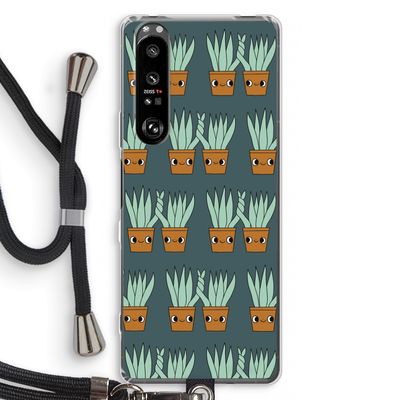 Sansevieria: Sony Xperia 1 III Transparant Hoesje met koord