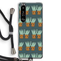 Sansevieria: Sony Xperia 1 III Transparant Hoesje met koord