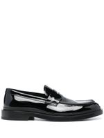 Officine Creative mocassins Concrete 009 en cuir verni - Noir