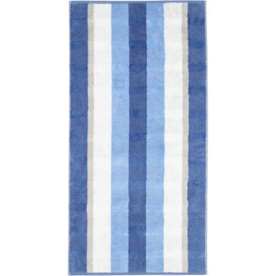 Cawö Cawo Noblesse Stripes Badlaken 80x150 saphir