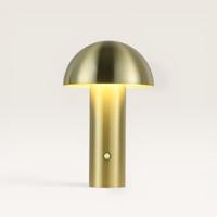 LED Tafellamp Noryn oro - Gouden dim- en oplaadbare paddenstoel lamp van metaal - Voor binnen
