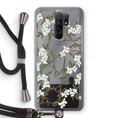 Blossoming spring: Xiaomi Redmi 9 Transparant Hoesje met koord