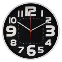 Hama Wandklok Emotion Ø 30 Cm Geluidsarm Zilver/zwart