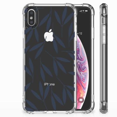 Apple iPhone Xs Max Case Leaves Blue Apple iPhone Xs Max Case Leaves Blue
