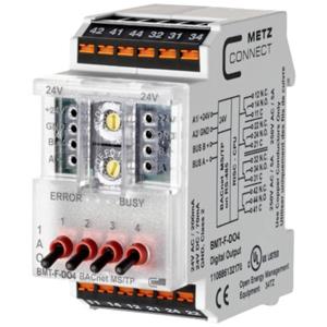 Metz Connect BMT-F-DO4 BACnet MS/TP 24 V/AC, 24 V/DC 200 mA Aantal uitgangen: 4 x Inhoud: 1 stuk(s)