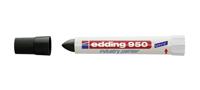 Edding Markeerstift | zwart | streepbreedte 10 mm ronde punt | 10 stuks - 4-950001 4-950001 - thumbnail