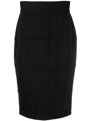 Dolce & Gabbana Pre-Owned jupe crayon à taille haute (années 1990) - Noir